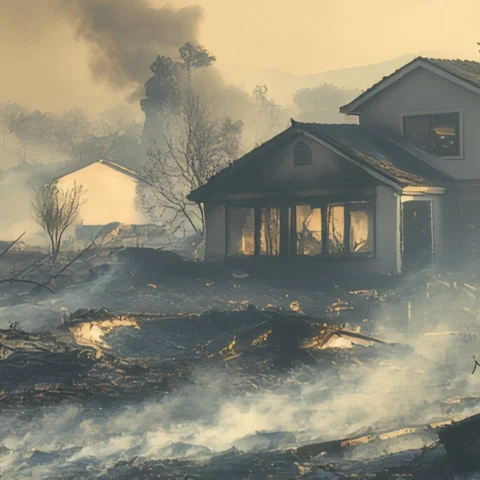 Evaluating a Residential Wood-Framed Structure Following a Wildfire